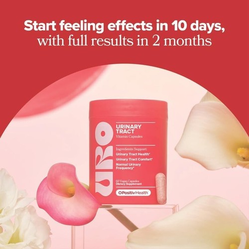 OPositiv URO Urinary Tract Vitamin Health Supplement for Women 60 Caps - Picture 6 of 7