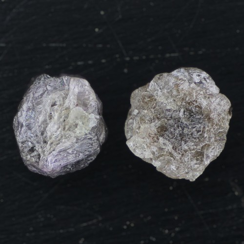 Raw Loose 2 Diamonds Rough Uncut 2 PCS Conflict Free Diamonds Natural Diamonds - Picture 2 of 5