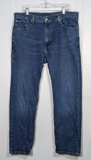 Levis 505 Jeans Men's 40x32 Blue Denim Regular Fit Straight Cut Medium Wash