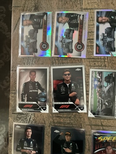 2023 Topps Chrome Formula 1 F1 George Russell 12 Card Lot Toto Wolff - Picture 4 of 7