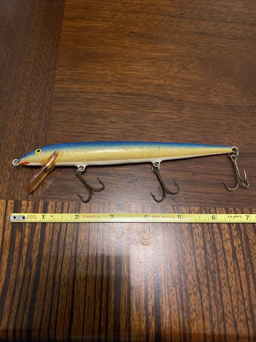 Vintage FINLAND Rapala Floating-18 Blue/Silver 7inch/18cm - Picture 1 of 4