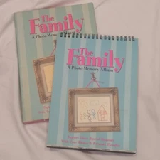 The Family Photo Memory Album Story Pictures Scrapbook standing display vtg 90s