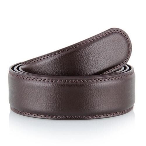 Fashion Men's Automatic Real Leather Ratchet Belt Strap Jeans Waistband Gift - Picture 5 of 19
