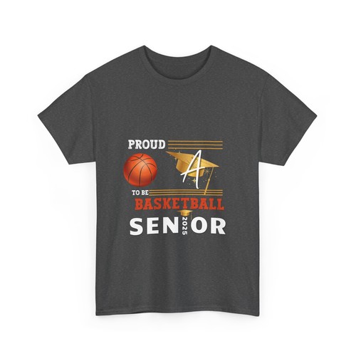 Basketball Senior T-Shirt Perfect Graduation for Basketball Fans Class of 2025 - Picture 25 of 30