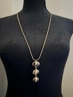 Nwt Vince Camuto Gold Box Chain Stone Pendant Necklace