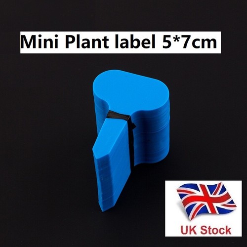 UK Verkäufer 100er-Pack Mini T Typ Garten PVC Pflanzenetikett Etiketten wasserdicht 5*7 cm - Bild 10 von 19