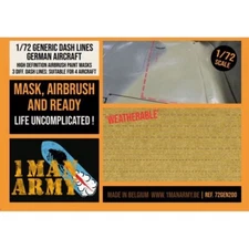 1/72 1ManArmy #72GEN200  Dash Lines For German Aircraft Airbrush Masks