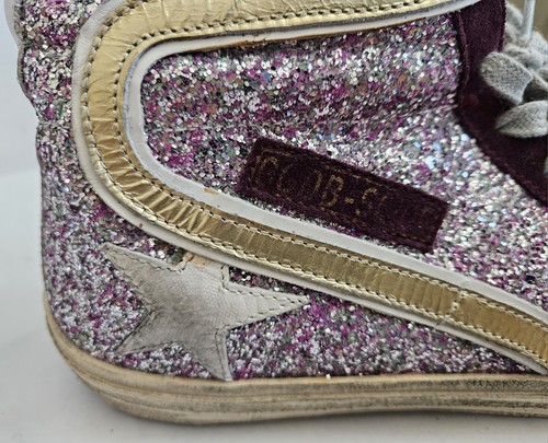 Auténtica Zapatilla Deportiva Golden Goose Cyclamin Brillo Blanco Estrella Slide 40 - Imagen 9 de 14