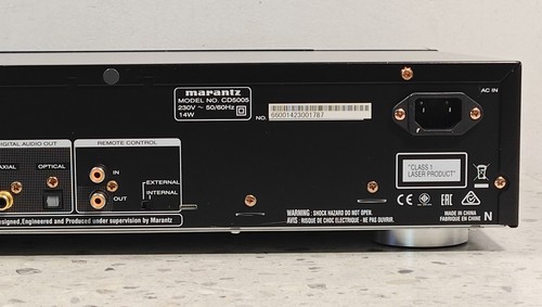 MARANTZ CD5005 Lettore CD Hi-Fi compact disc OTTIMO coassiale + uscite ottiche - Foto 11 di 13
