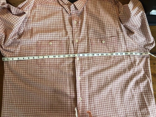 Mens Abercrombie & Fitch L/S Red/Ivory XXL Small Plaid Shirt - Picture 5 of 10