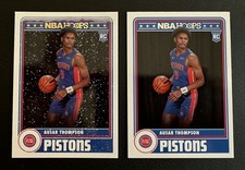 2023-24 NBA Hoops Tribute Ausar Thompson RC Base + Winter #293 Detroit Pistons