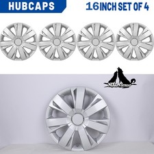 16 Wheel Covers Hubcaps 4pcs For 2011-2018 Volkswagen Jetta Vw Silver Lacquer