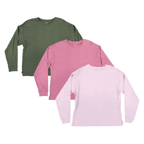 Calvin Klein Women's T Shirt Long-Sleeve Crewneck Cotton Comfort Solid Top New - Bild 1 von 4