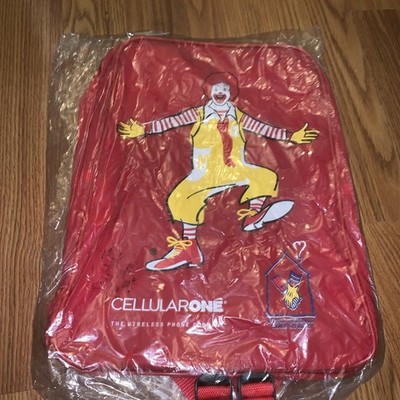 RONALD MCDONALD HOUSE BACKPACK Cellular One Vtg 90s Original Pkg Insert Chicago