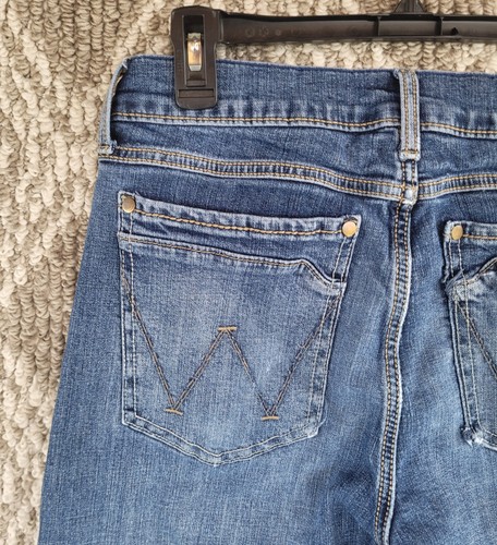 Wrangler Jeans Retro Slim Boot Mens 30x34 Stretch Denim Med Wash Cowboy Western - Picture 11 of 15