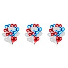  3 PCS Balloon Decorations Balloons Heart Shape American Independence Day