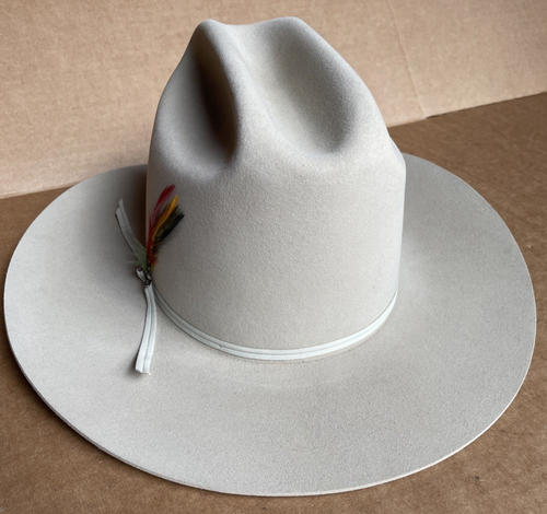 Sombrero ranchero Stetson 4X Silverbelly talla 7 1/8 con caja - Imagen 5 de 18