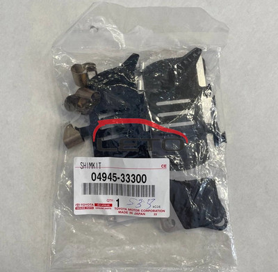 TOYOTA OEM CAMRY AXVA70 2018-2019 Genuine Front Anti Squeal Shim Kit 04945-33300