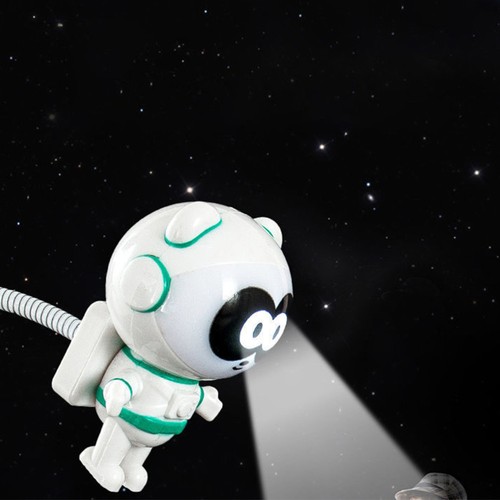 Spaceman Statue Astronaut Nursery Lamp Astronaut Sculpture Kids Night Light - 第 8/12 張圖片