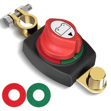 Top Post Car Battery Disconnect Switch 12V-48V Cut Off Kit for RV Boat Truck