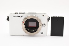 OLYMPUS PEN Lite E-PL3 12.3MP Digital Camera White Body Only From Japan Used