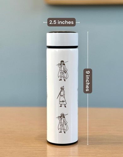 Trafalgar One Piece Coffee Tumbler with Tea Infuser Engraved Water Bottle, Ope - Picture 5 of 10