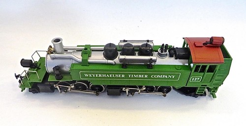 HO Mantua 327-100 Green Weyerhaeuser Logging 2-6-6-2 Steam Tank Locomotive NEW - Picture 3 of 7