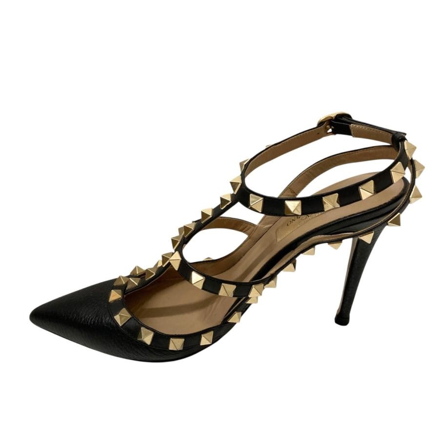 Valentino Garavani Pumps Heel Studded Leather Black EU36/US6 116192c thumbnail 24