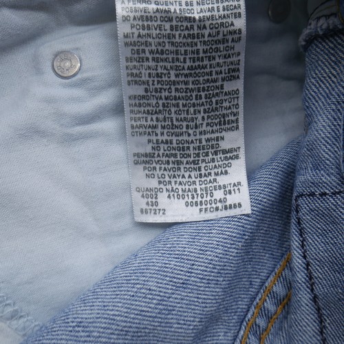 Jeans Levi's 550 Para Hombre 40x30 Calce Relajado Azul Denim Pierna Cónica Hecho en México - Imagen 10 de 16