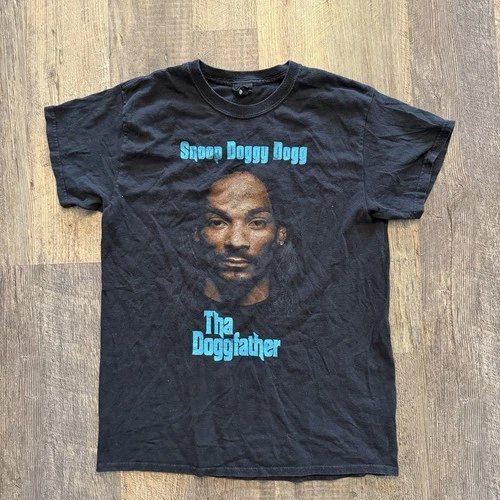 Vintage 2000s Snoop Doggy Dogg Doggfather Rap Tee Black Size 2000s vintage concert t-shirt, vintage, size S, single stitch, B+ condition