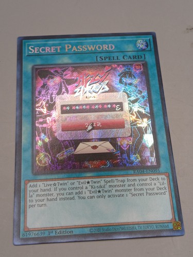Yugioh  Secret Password RA04-EN095 Secret Rare 1st Ed NM - Picture 2 of 6