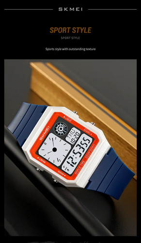 SKMEI Sommerzeit Digital Sport elektronische Uhr für Männer Frauen Student - Bild 19 von 29
