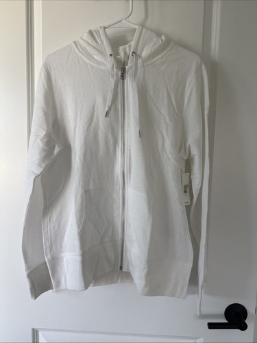 Old Navy schimmernde Strickjacke mit Kapuze und Reißverschluss, Metallic Damen XL, fällt klein aus, neu mit Etikett - Bild 1 von 3