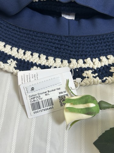 Cappello a secchiello all'uncinetto in cotone Lululemon nuovo con etichette $58 - CLBL/LTIV - taglia M/L - Foto 6 di 6