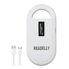 Portable Microchip Scanner Pet ID Microchip Scanner 134.2Khz Handheld Animal ...