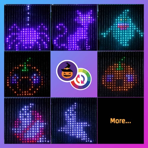 LED Smart Curtain String Light Programmable DIY Picture Fairy Lights APP Control - Picture 10 of 20