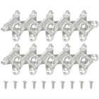 10 Pcs Furniture Corner Bracket Protectors Angle Brackets for Cabinet
