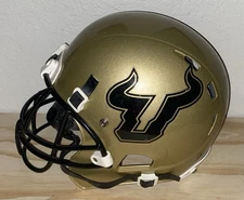 RARE USF Bulls Full Size Football Helmet Game Worn NCAA University South Florida