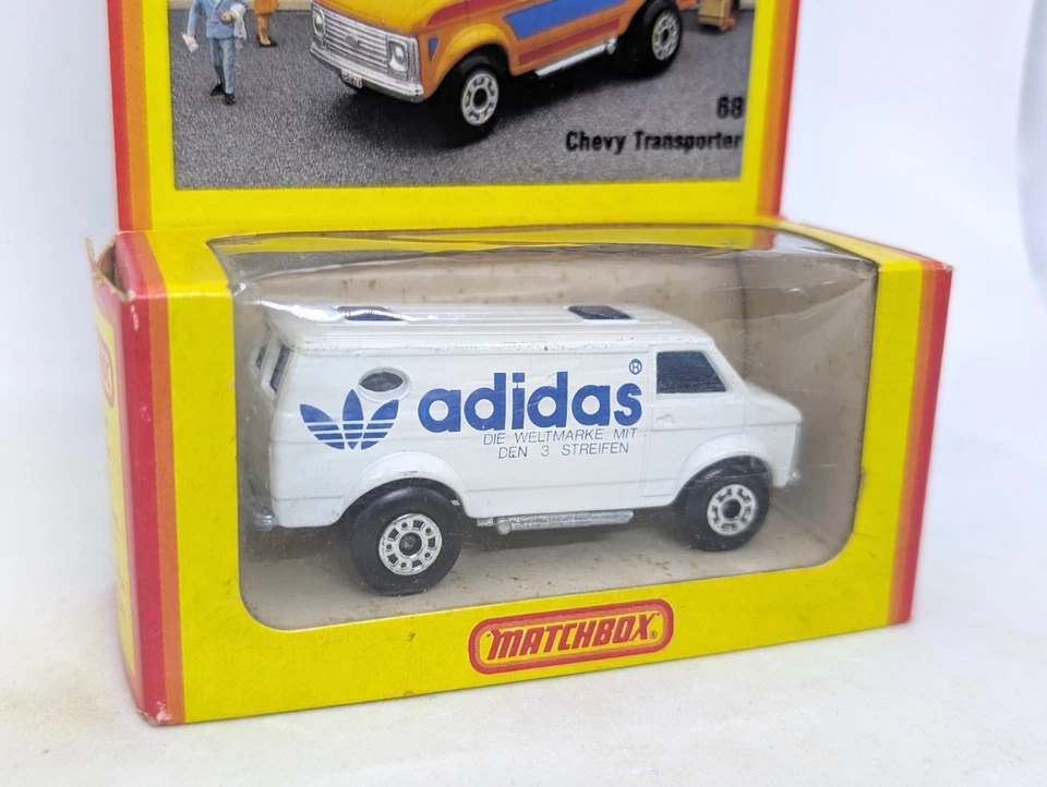 Matchbox Lesney Superfast 68 Chevy Van In White 'adidas' - GERMAN ISSUE BOX - Image 4 of 4