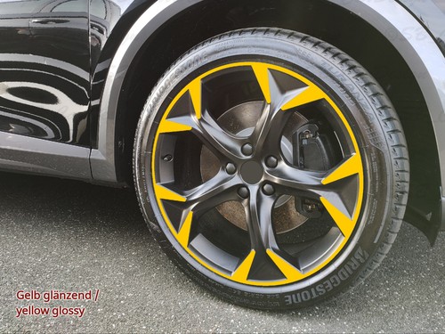 Adesivo cerchi 8x19 pollici ET40 adatto per cerchi Seat CUPRA FORMENTOR Rim Decal - Foto 19 di 22