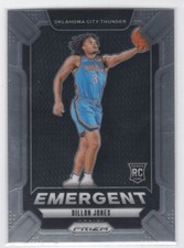 #11 2024-25 Panini Prizm Emergent Base Dillon Jones Rookie Oklahoma City Thunder