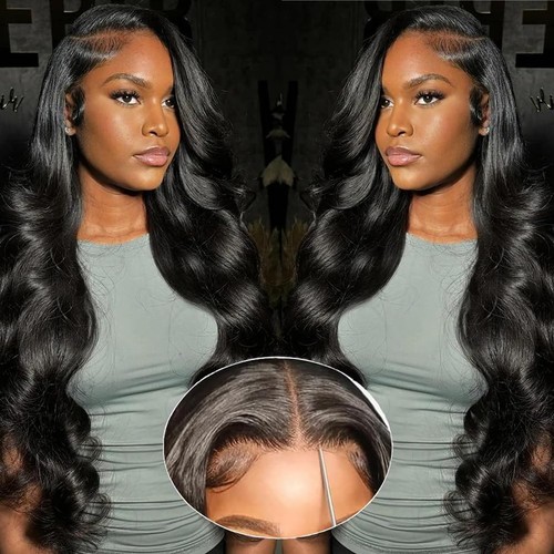 28 Inch 5x5 HD Lace Closure Wigs Human Hair Wear and Go Glueless Wigs Human H...