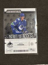 2023-24 Upper Deck Credentials - Debut Ticket Access Akito Hirose #103/149