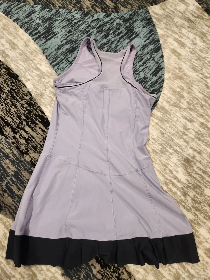 Vestido de tenis NIKE - Vestido morado pequeño para niñas Foto 3 de 4