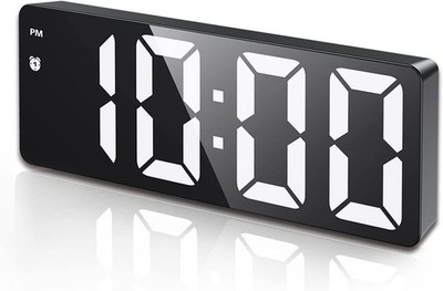 Digital Alarm Clock for Bedroom Adjustable Brightness, Snooze, Voice Control