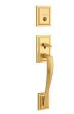 Baldwin Prestige Torrey Pines Satynowy mosiądz Pojedynczy zestaw uchwytów wejściowych - ZŁOTY