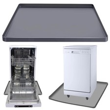 Dishwasher Drain Pan Mat, Portable Dishwasher Silicone Mat with Raised Edge,