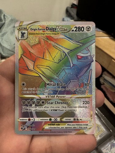 Origin Forme Dialga VSTAR - (Secret) 198/189 Swsh10: Astral Radiance Holo - Picture 1 of 11