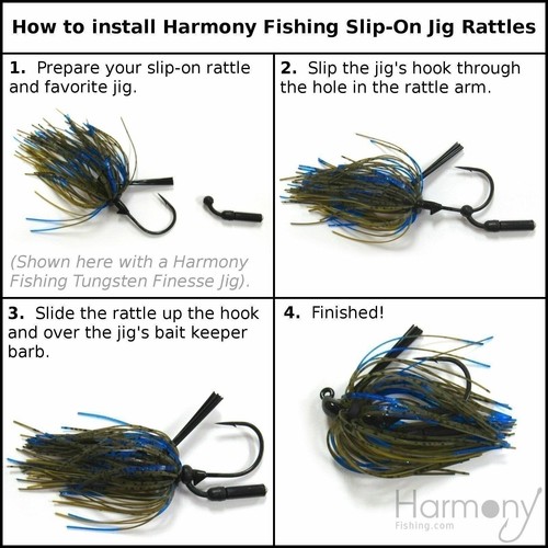 Harmony Fishing - cascabeles de plantilla sin cordones de bajo perfil (paquete de 10) - Imagen 5 de 8