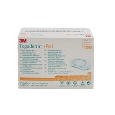 3M (3582) Tegaderm + Almohadilla Película Apósito con Almohadilla No Adherente, 50 por Caja